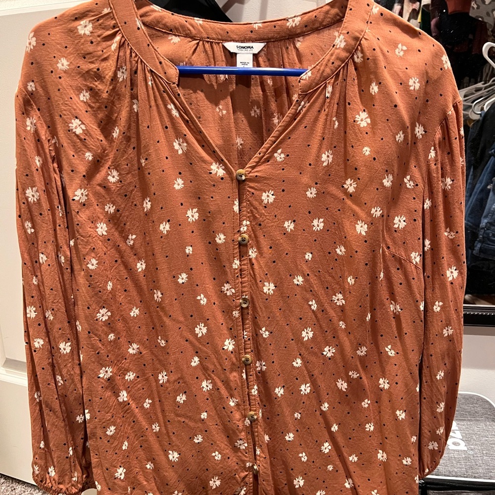 Women’s Brown/Tan Blouse